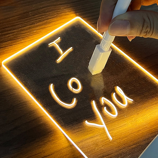 Creative Note Board Led Night Light Lamp